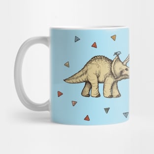 Triceratops & Triangles Mug